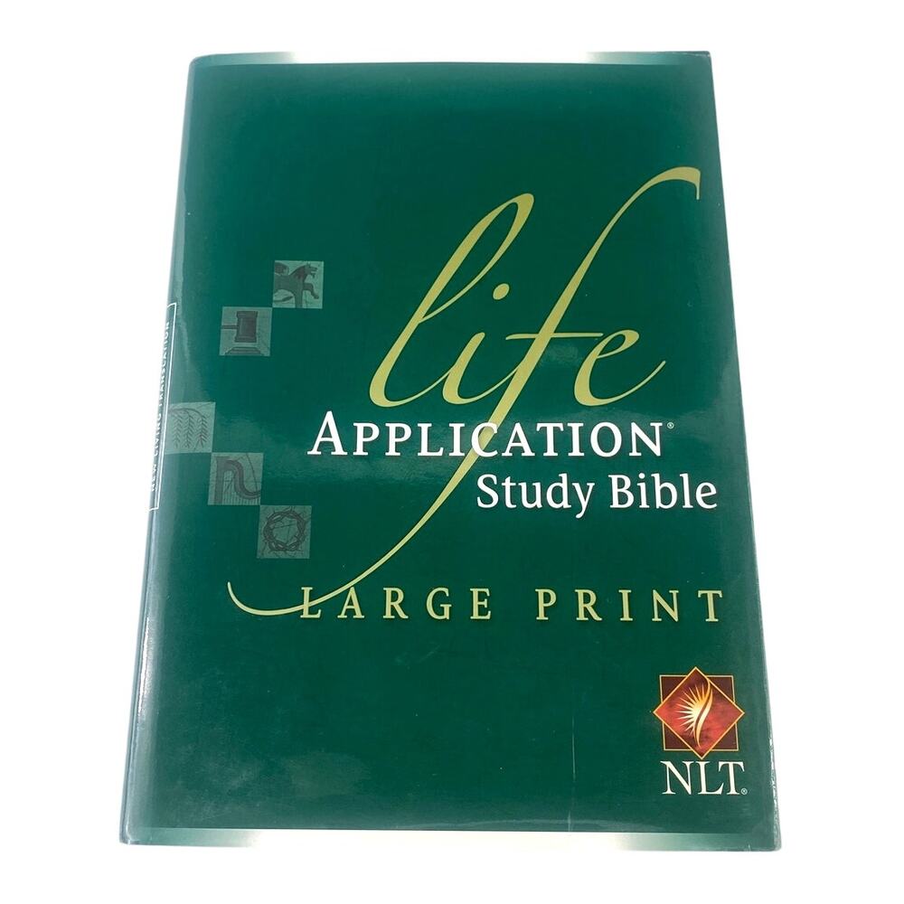 Tyndale NLT Life Application Study Bible Hardcover Large Print Second Edition